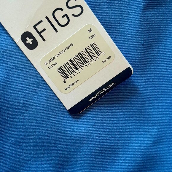 FIGS Kade Cargo Scrub Pants in Blue (M) - Picture 2 of 5